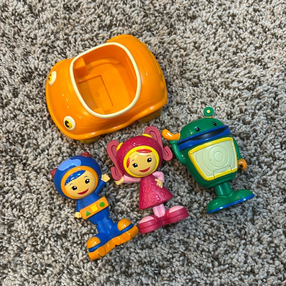 Team Umizoomi Umicar Vehicle Geo Milli Action Figures Nickelodeon Mattel Toys